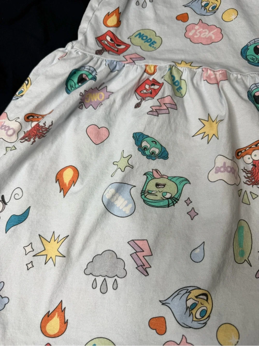 H&M Disney Inside Out Tank Dress  Size  Light Blue 8/10